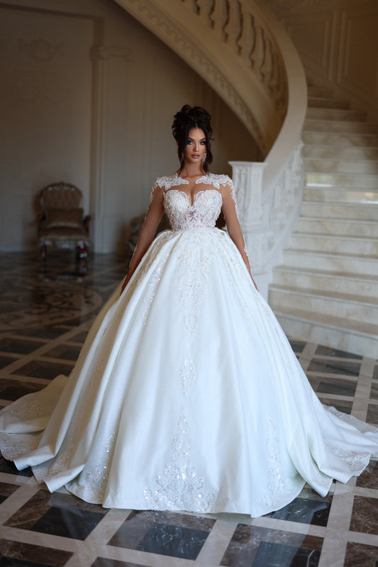 Long Sleeve Bridal Gown