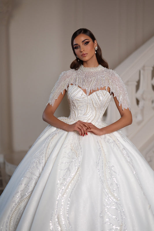 Gorgeous Bridal Gown with Removable Bolero